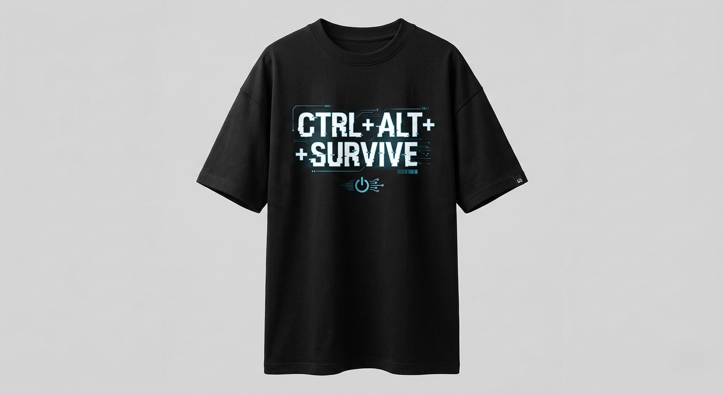 Ctrl Alt Survive — WFH T-shirt