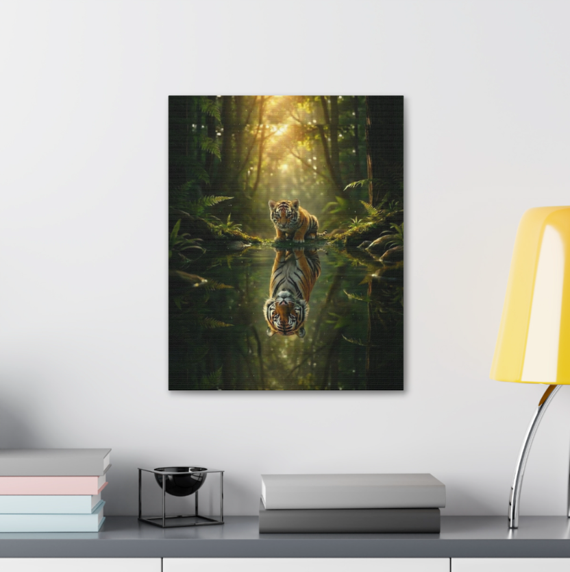 Quiet Strength — Tiger Wall Art Print