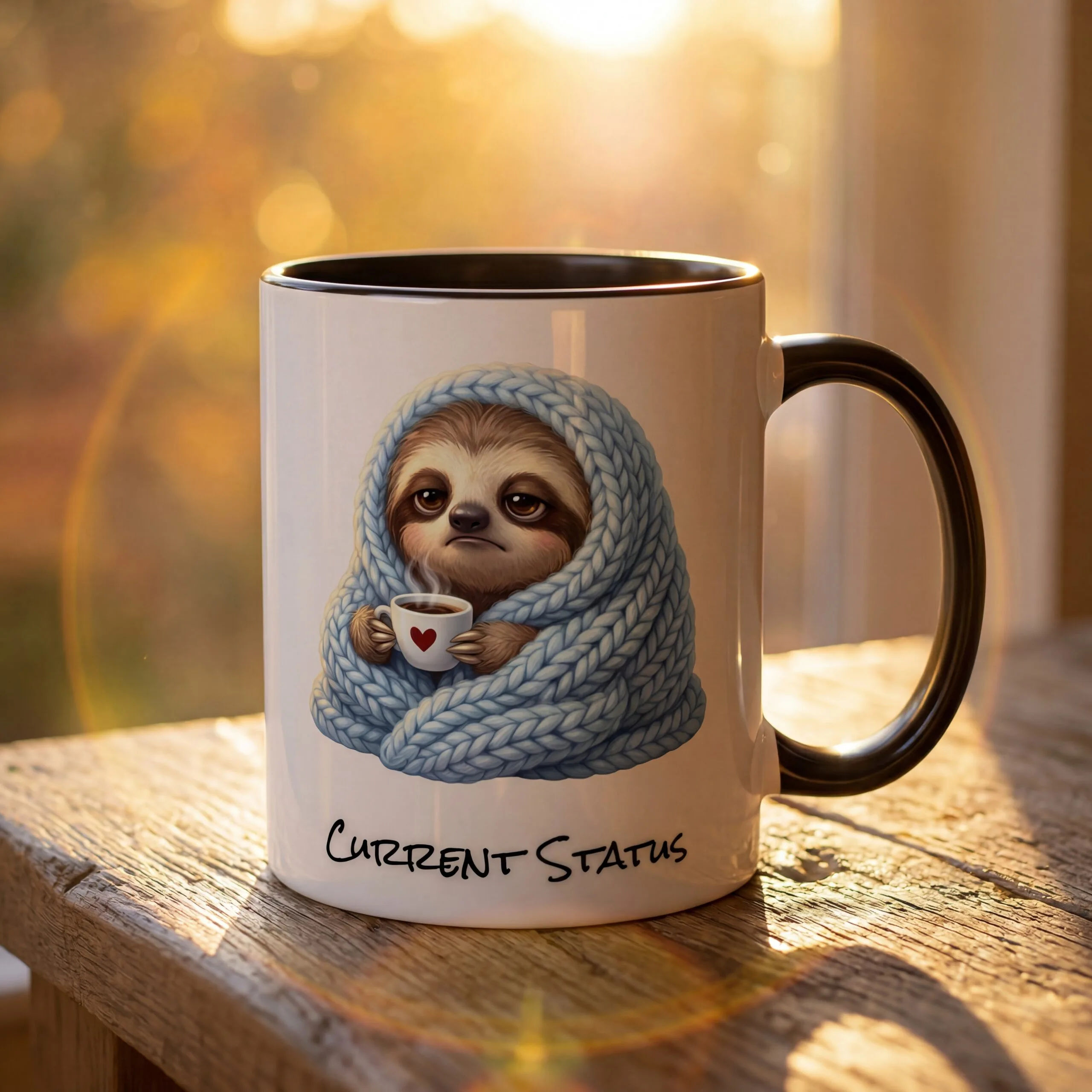 Current Status — Sloth & Sip Mug